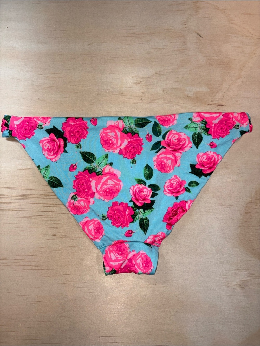 Floral Ruched Side Bikini Bottom Sz 4 - Picture 4 of 7
